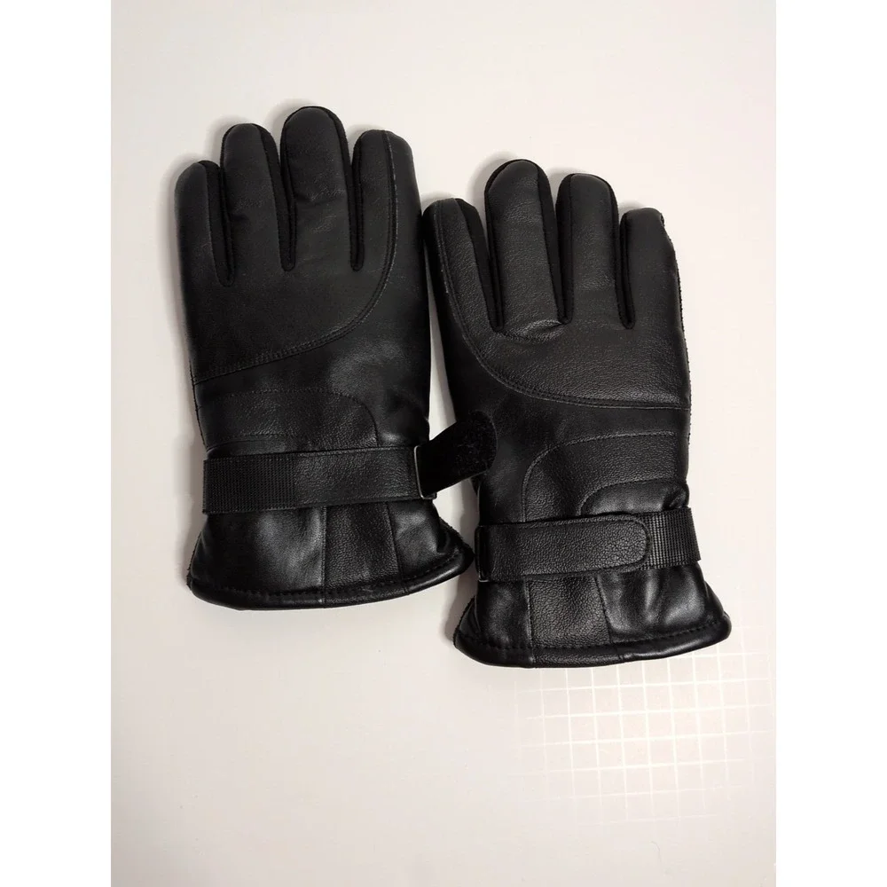 Pair‎ Of Winter Gloves Warm , Windproof, & Touchscreen For Unisex Black One Size